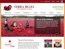 Tablet Screenshot of cranberryfarm.ca